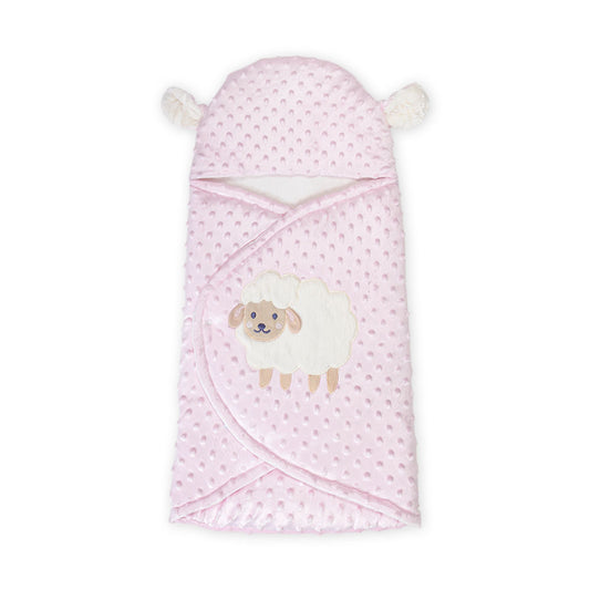 CARRY NEST PINK MINKY SHEEP GIRL