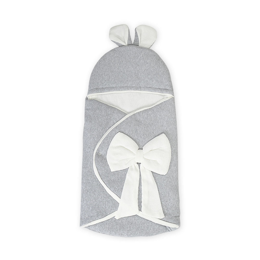 CARRY NEST GREY TEXTURED BOW