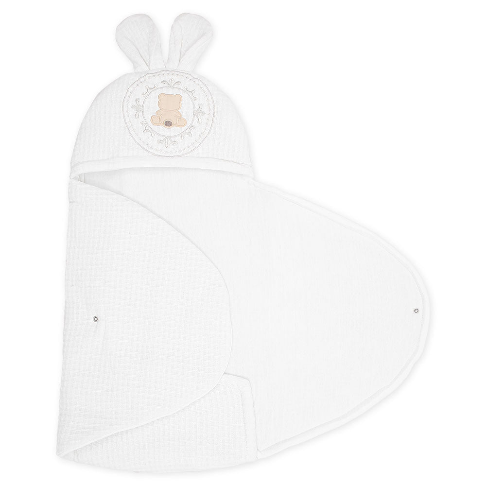 CARRY NEST WHITE TEXTURED BEAR FANCY
