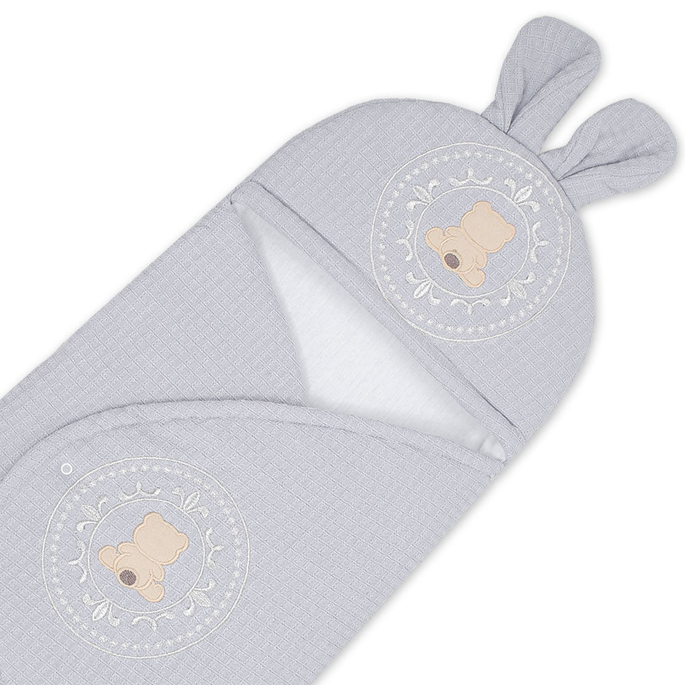 CARRY NEST GREY TEXTURED BEAR FANCY