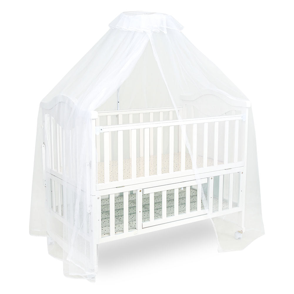 BABY WOODEN COT WHITE