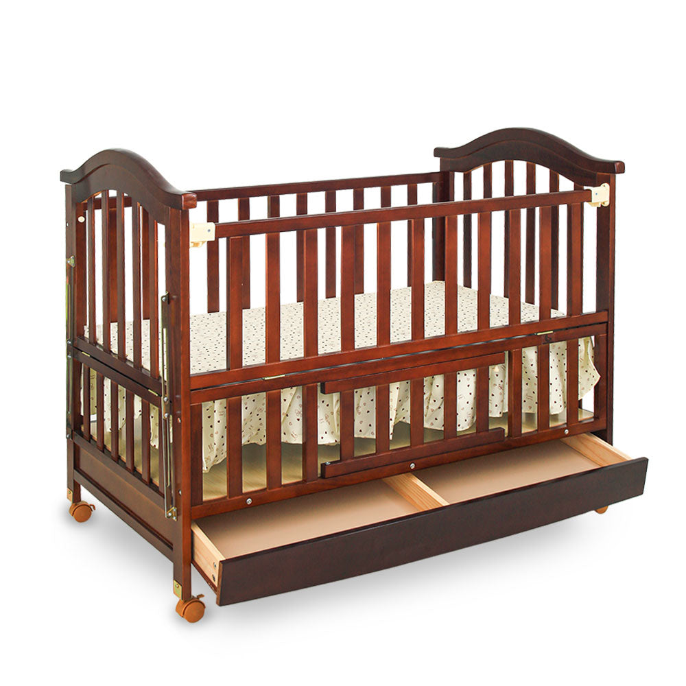 BABY WOODEN COT COFFEE