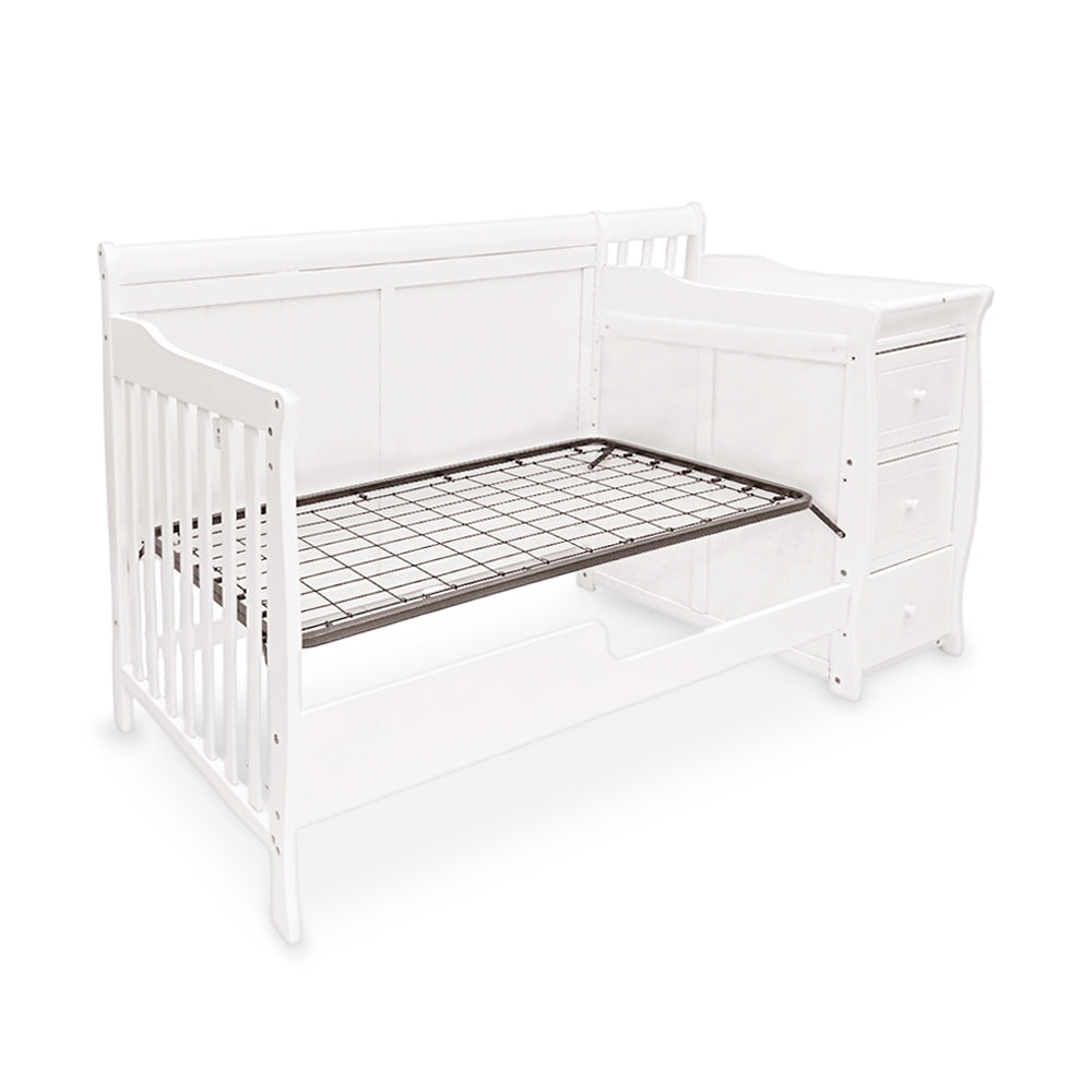 BABY WOODEN COT WHITE