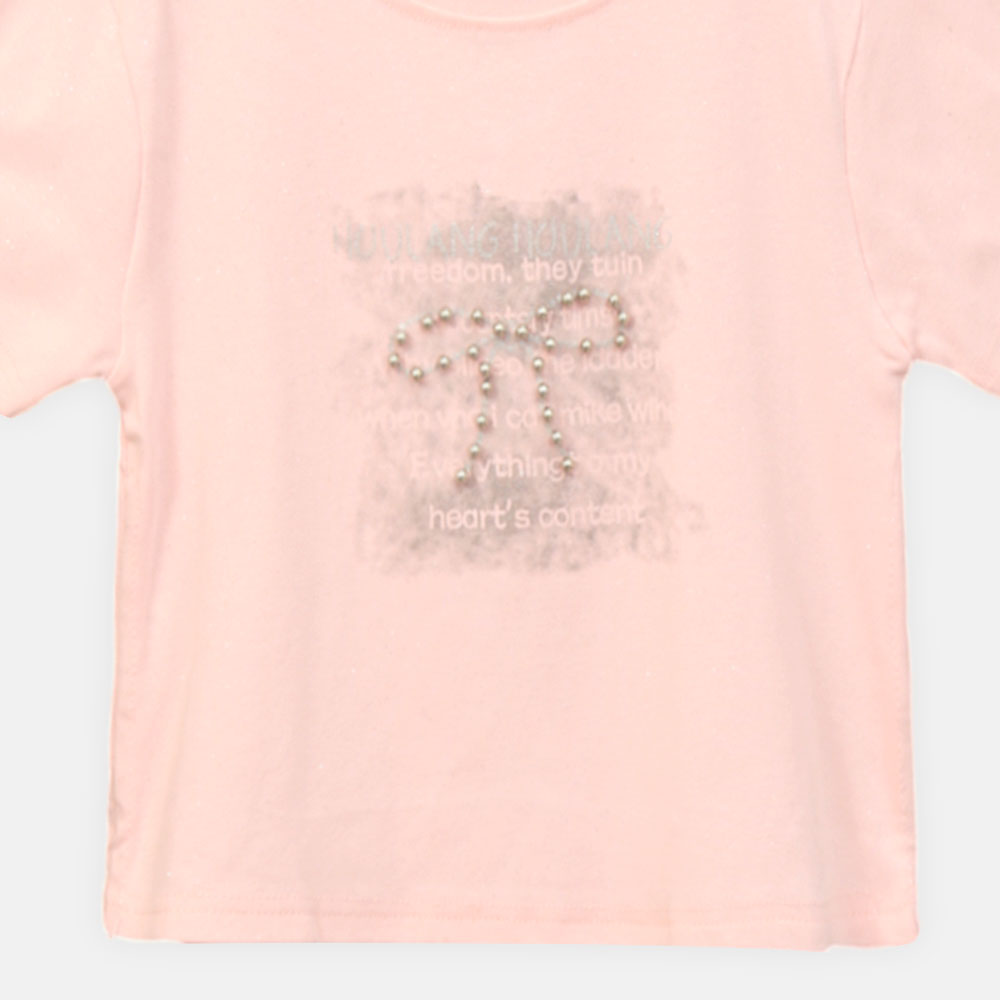 GIRL T-SHIRT UNIQUE PINK SPARKLE