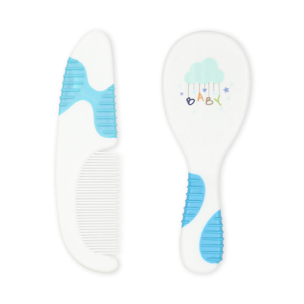 COMB & BRUSH SET BLUE CLOUD