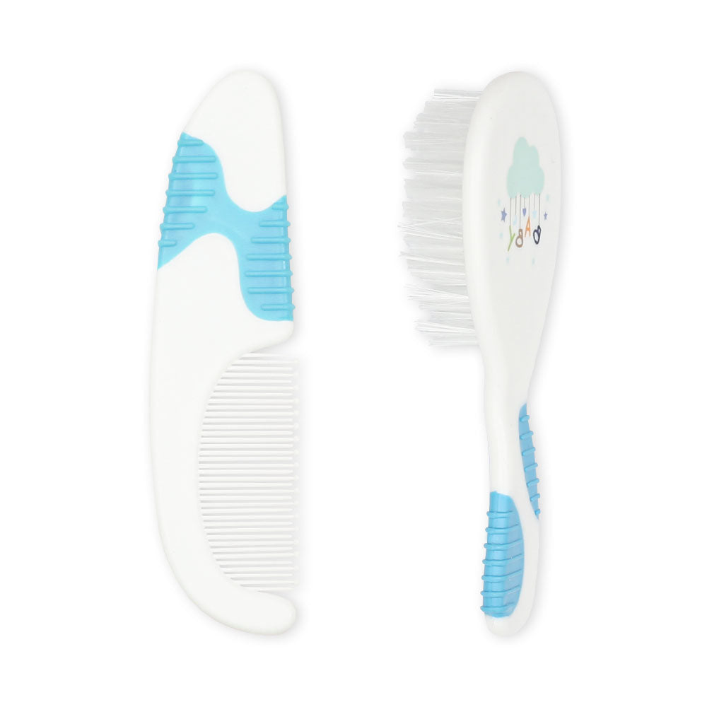 COMB & BRUSH SET BLUE CLOUD