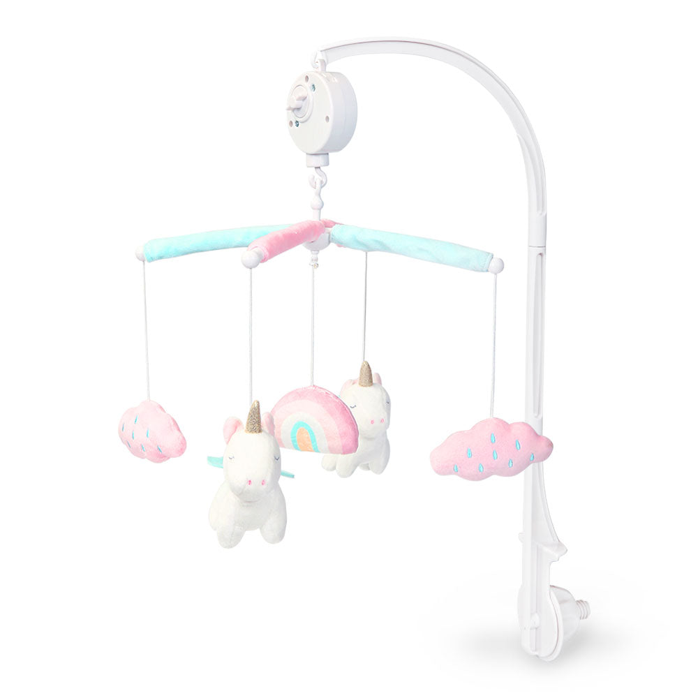 COT MOBILE PINK UNICORN & RAINBOW