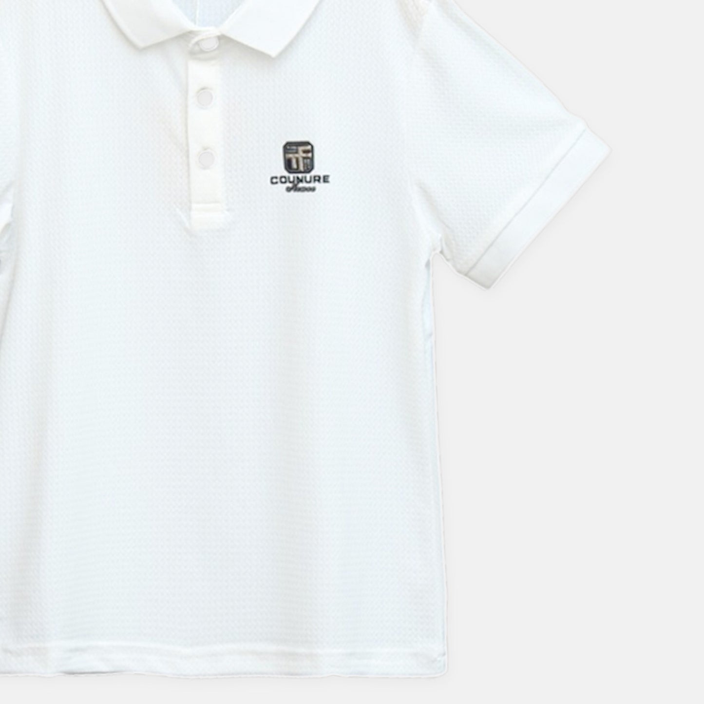 White Piqué Polo Shirt