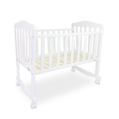 WOODEN CRIB WHITE