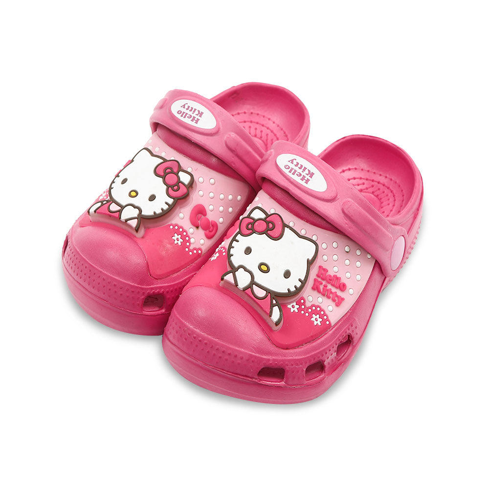 GIRL CROCS FUSHCIA HELLO KITTY LIGHT-UP