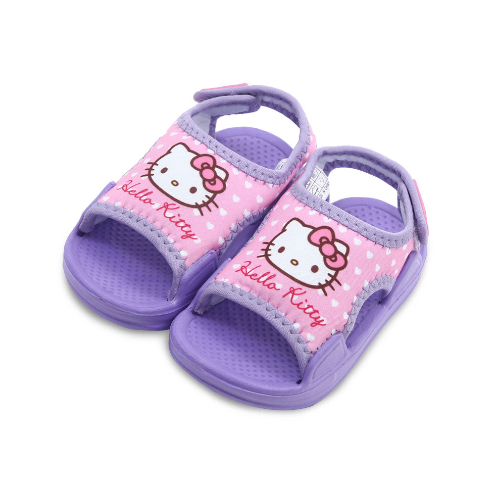 GIRL RUBBER SANDAL PURPLE HELLO KITTY