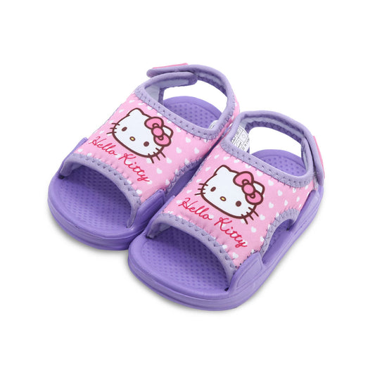 GIRL RUBBER SANDAL PURPLE HELLO KITTY