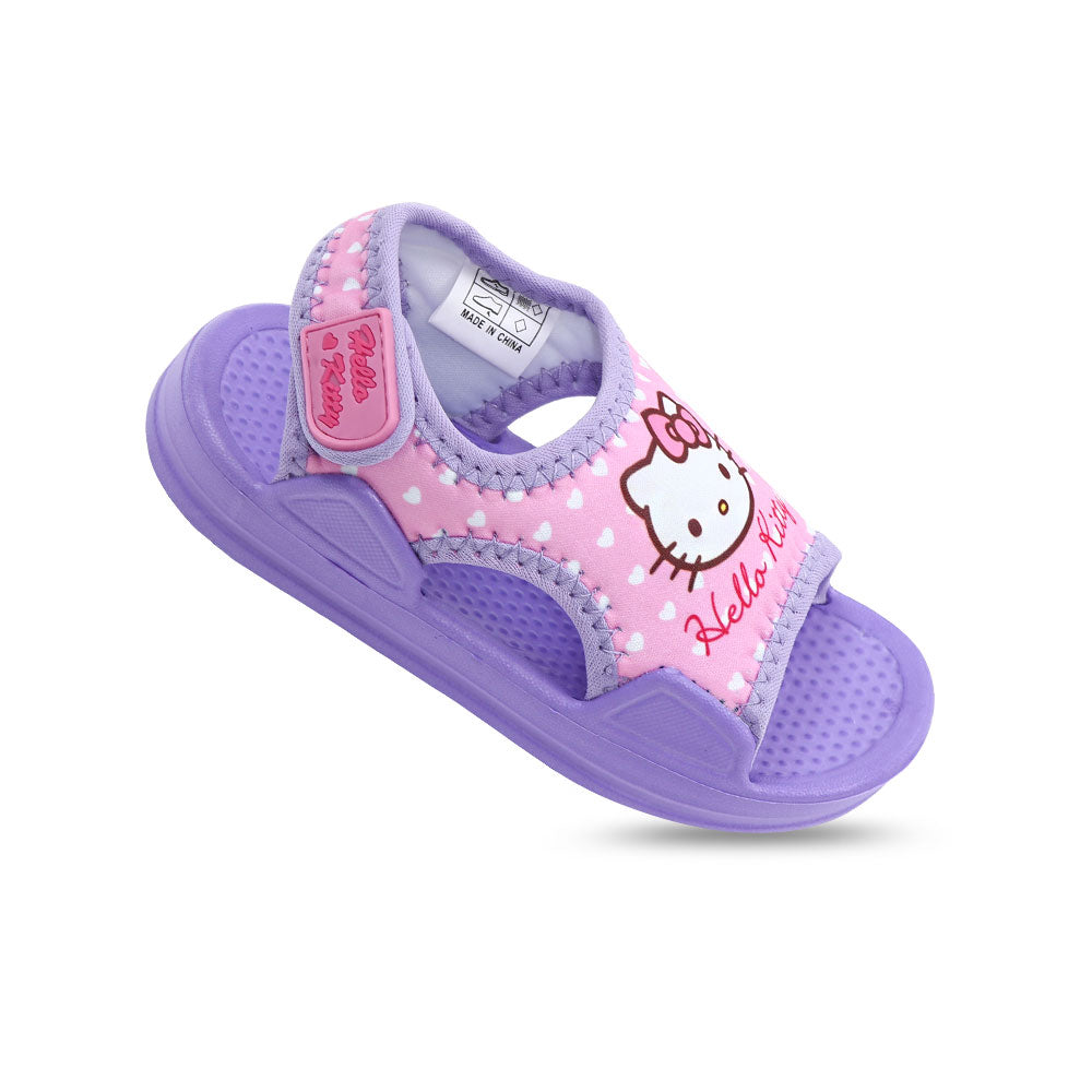 GIRL RUBBER SANDAL PURPLE HELLO KITTY