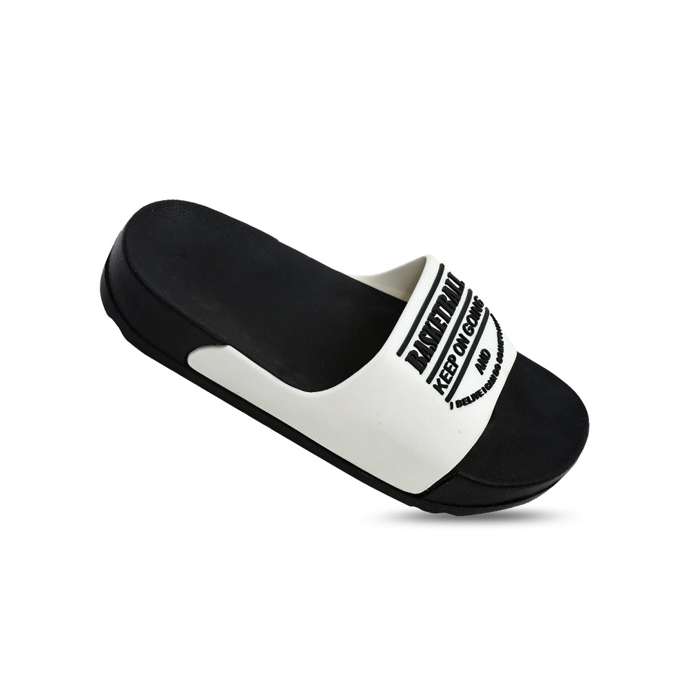 BOY SLIPPER BLACK KEEP ON GOING