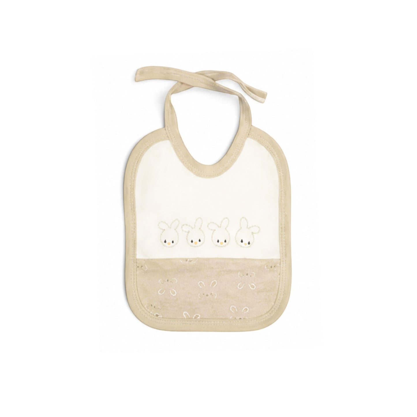 BEIGE "HELLO BUNNY" BABY BOY GIFT SET