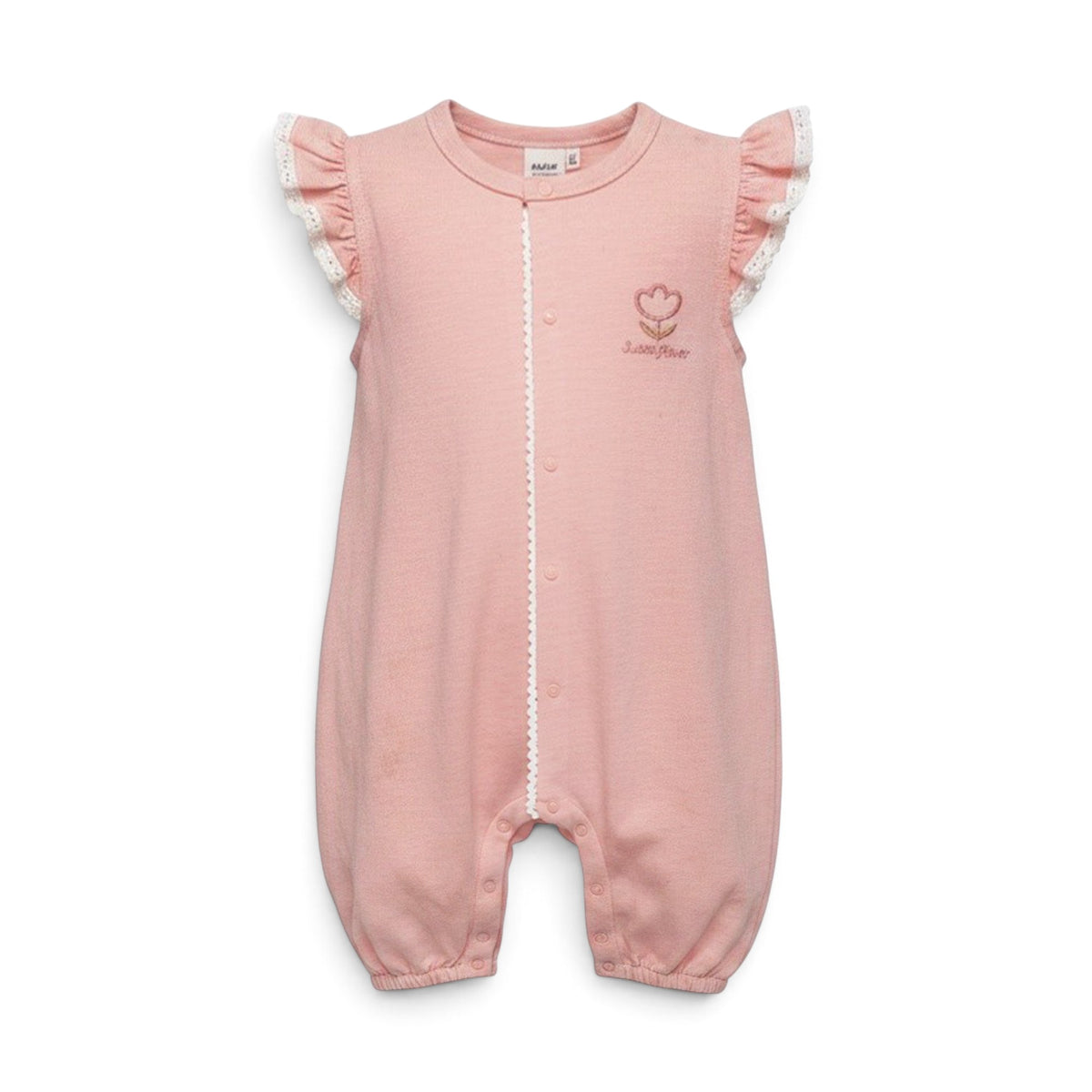 BABY GIRL "SWEET FLOWER" RUFFLE ROMPER