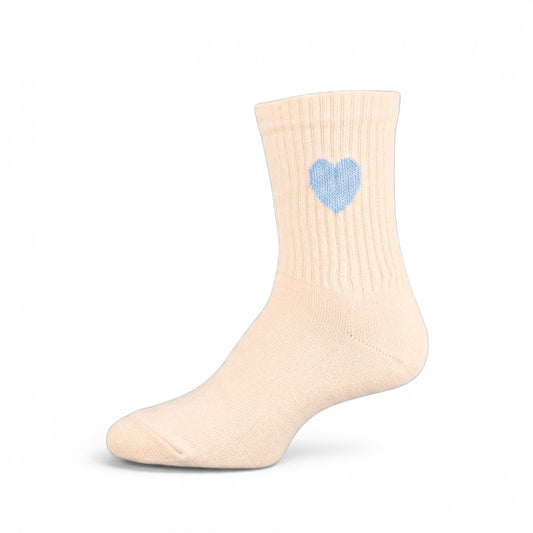 BLUE HEART PATTERNED GIRL SOCKS
