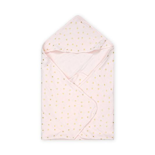 MUSLIN WRAPING SHEET BLUSH PINK STAR