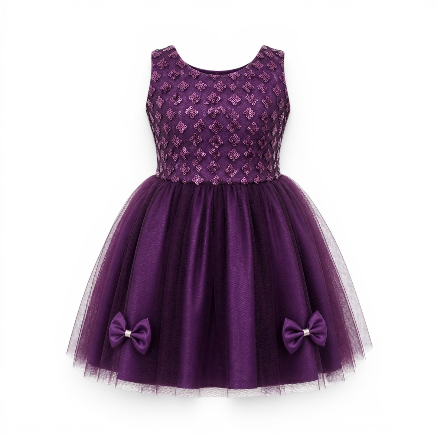 PURPLE BABY GIRL FANCY FROCK GIFT SET