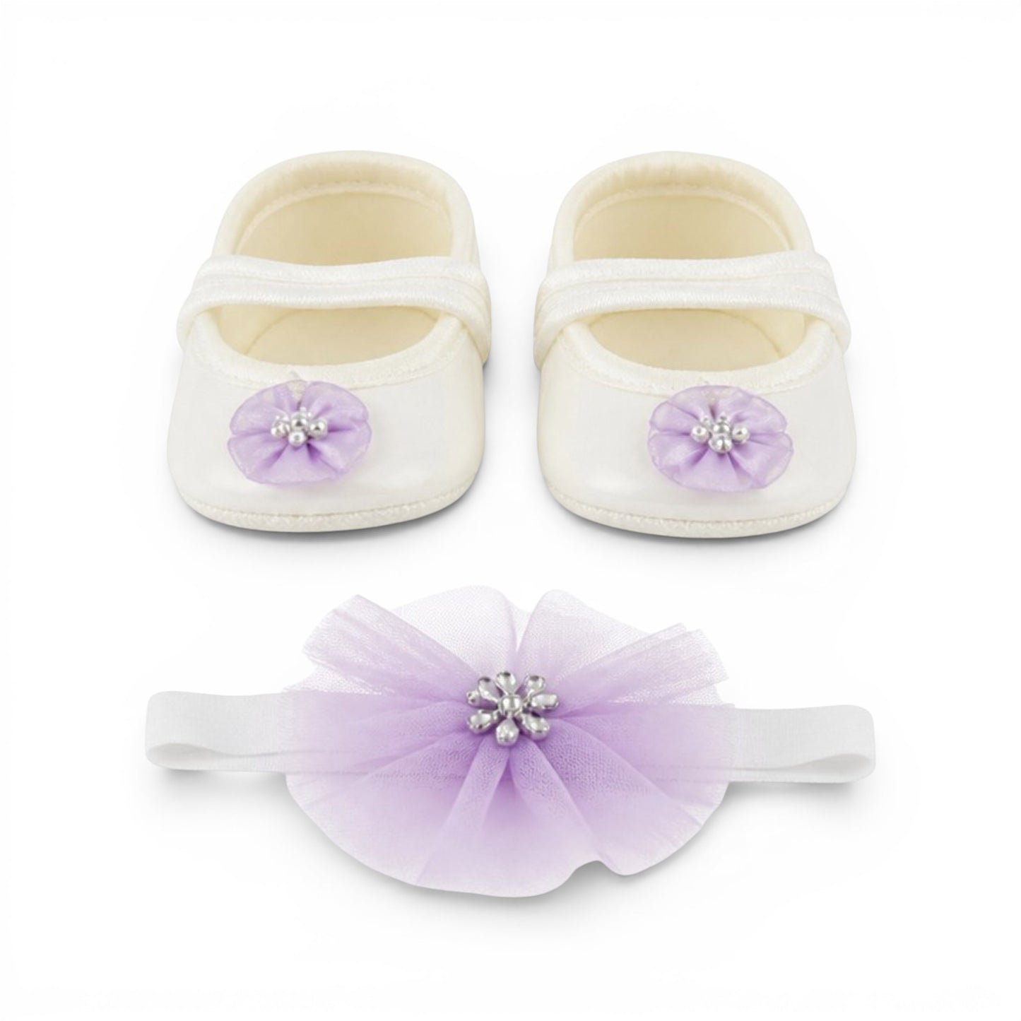 PURPLE BUTTERFLY BABY GIRL FANCY FROCK GIFT SET