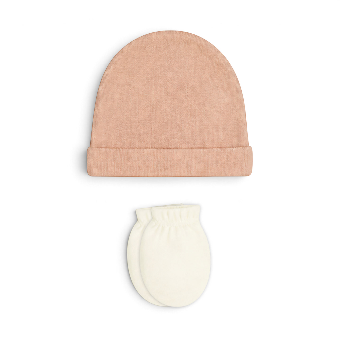 CORAL AND WHITE "FOLLOW ME HUPPIES!" BEAR BABY GIRL GIFT SET