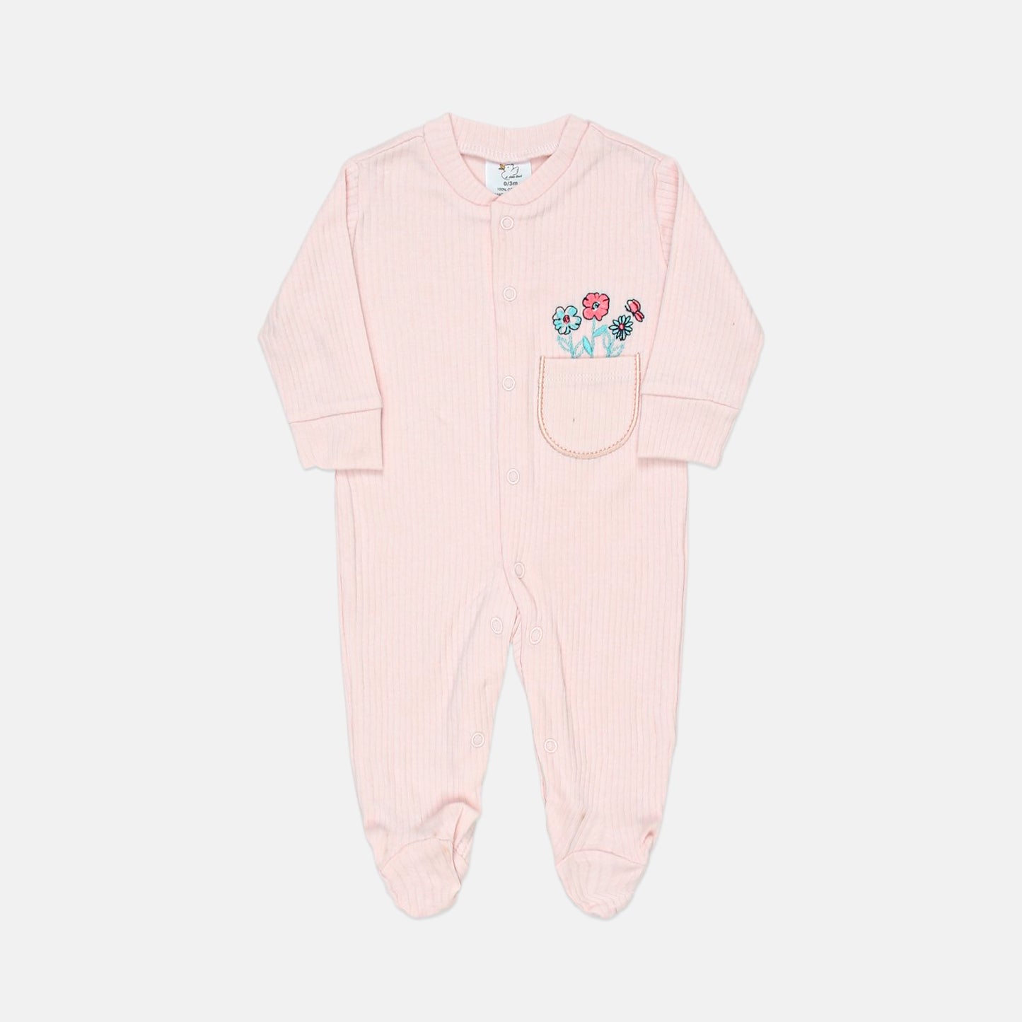 Pink & White Polka Dot Sleepsuits Pk-3