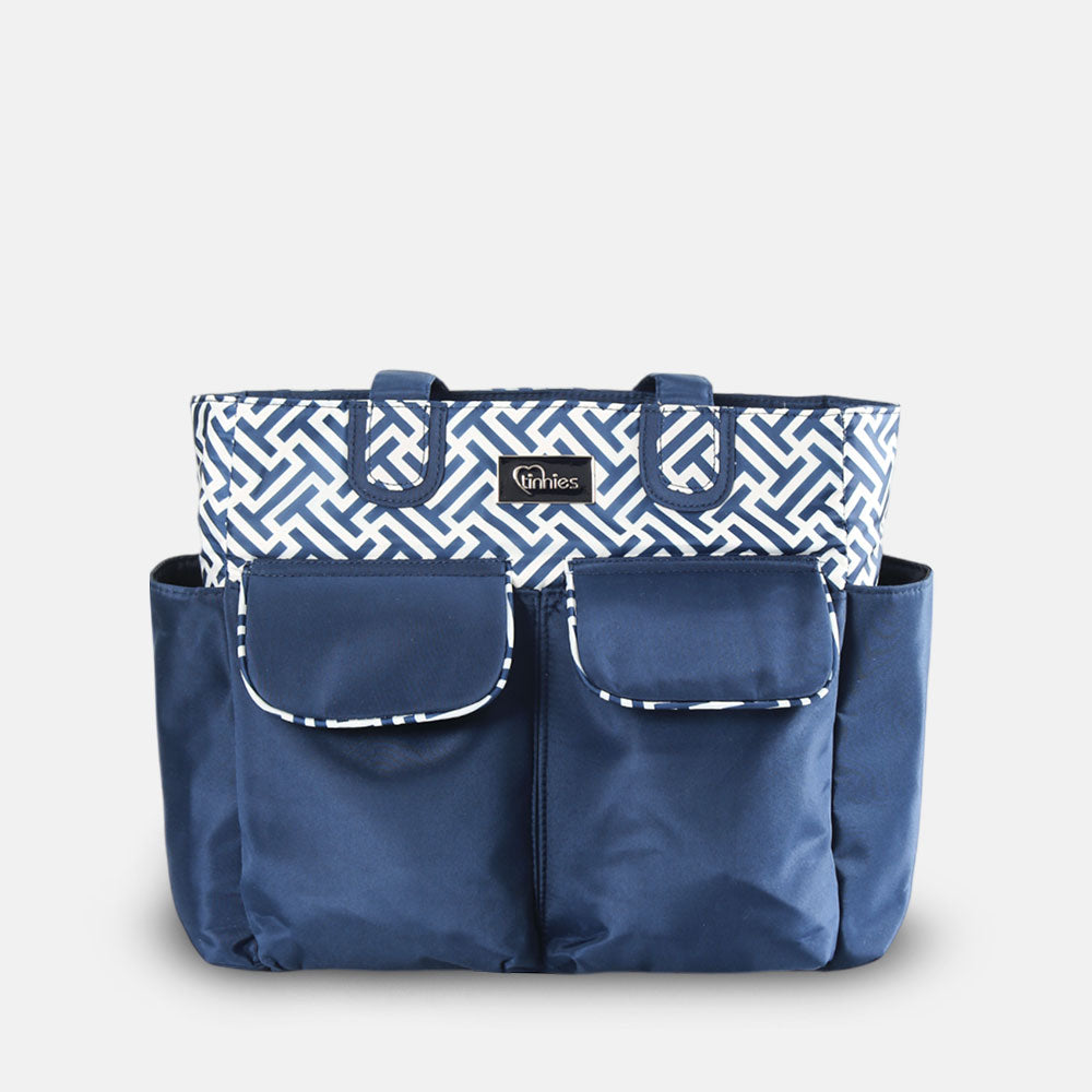 TINNIES BABY DIAPER BAG NAVY BLUE