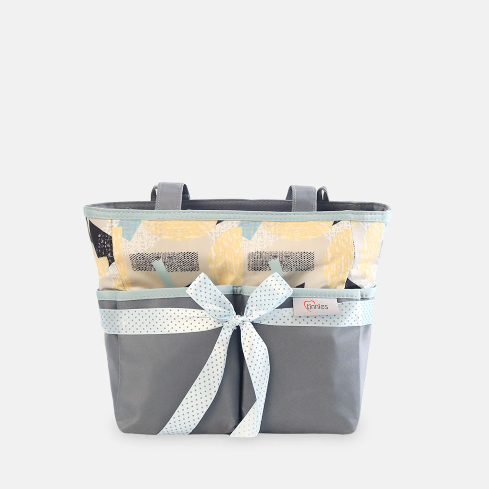 TINNIES BABY DIAPER BAG SET GREY