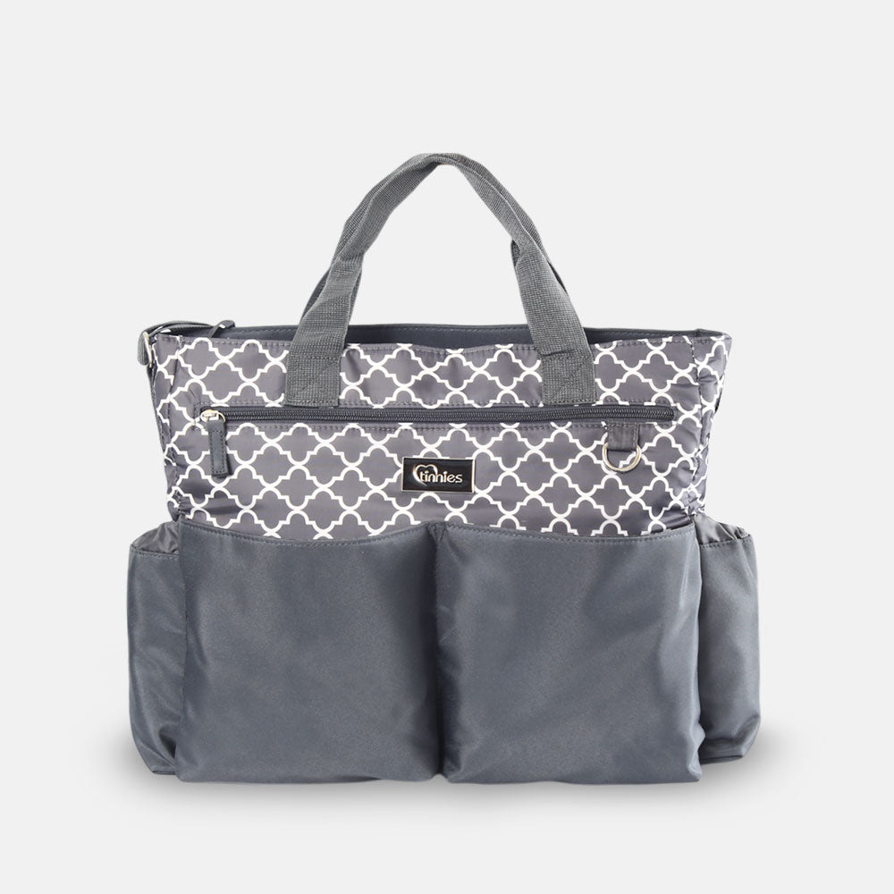 TINNIES BABY DIAPER BAG GREY