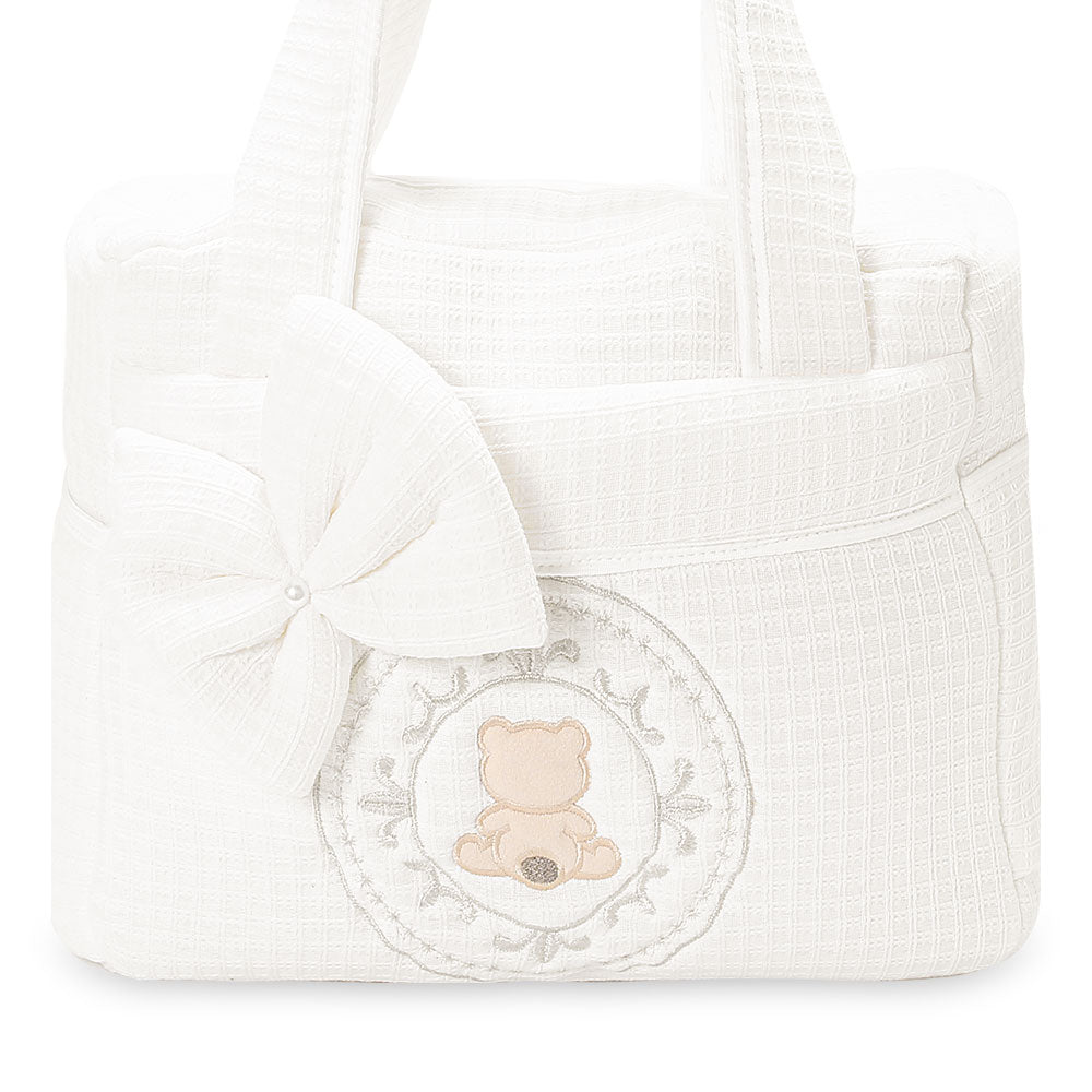 DIAPER BAG WHITE BEAR