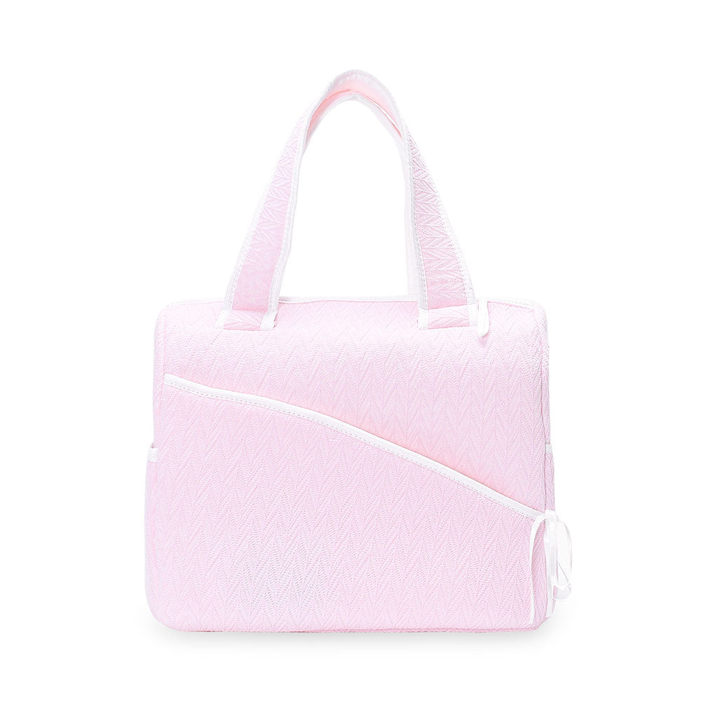 DIAPER BAG PINK TEXTURED
