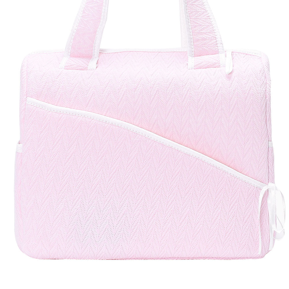 DIAPER BAG PINK TEXTURED