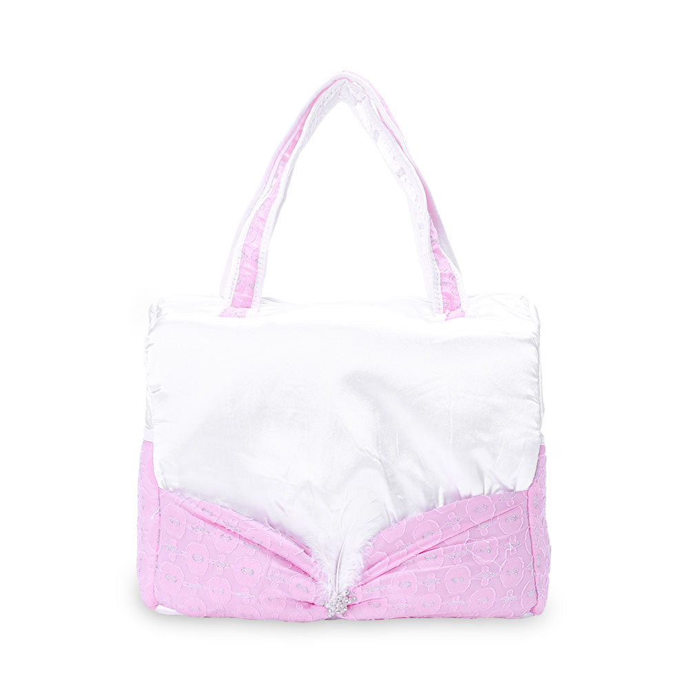 DIAPER BAG FANCY FEATHER (PINK)