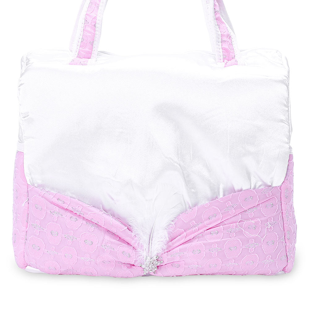 DIAPER BAG FANCY FEATHER (PINK)
