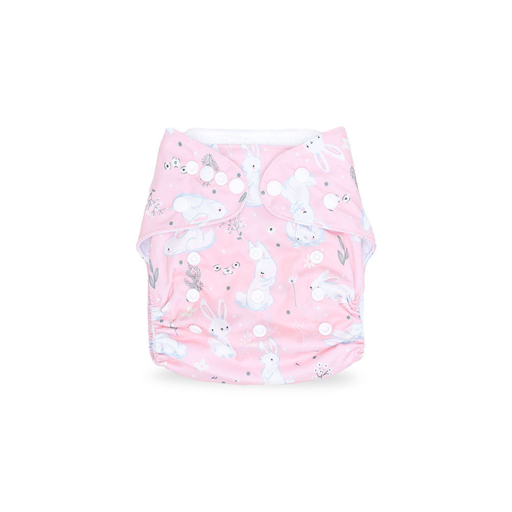 BABY WASHABLE DIAPER PINK RABBIT