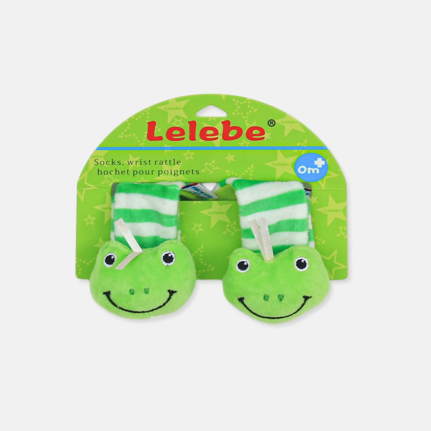 SMILEY FROG WRIST RATTLES