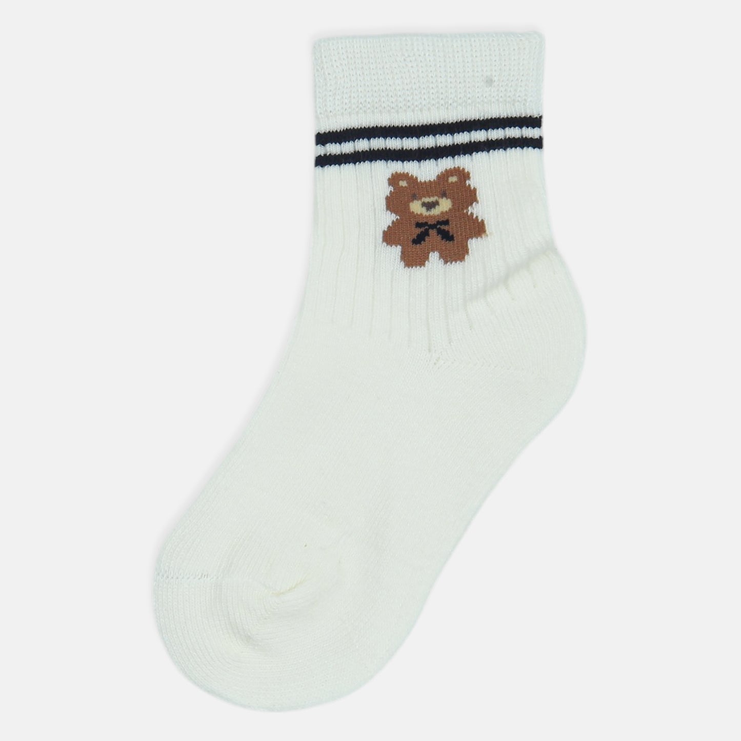 BOY SOCKS TEDDY CUFF ACCENT