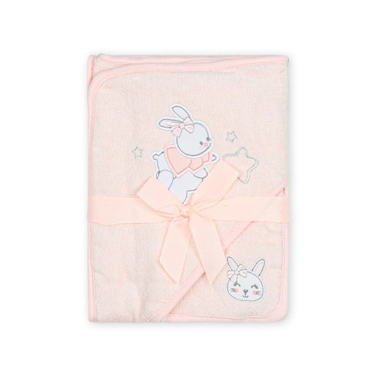 BATH TOWEL W/FACE TOWEL SLEEPY BUNNY CLOUD SET