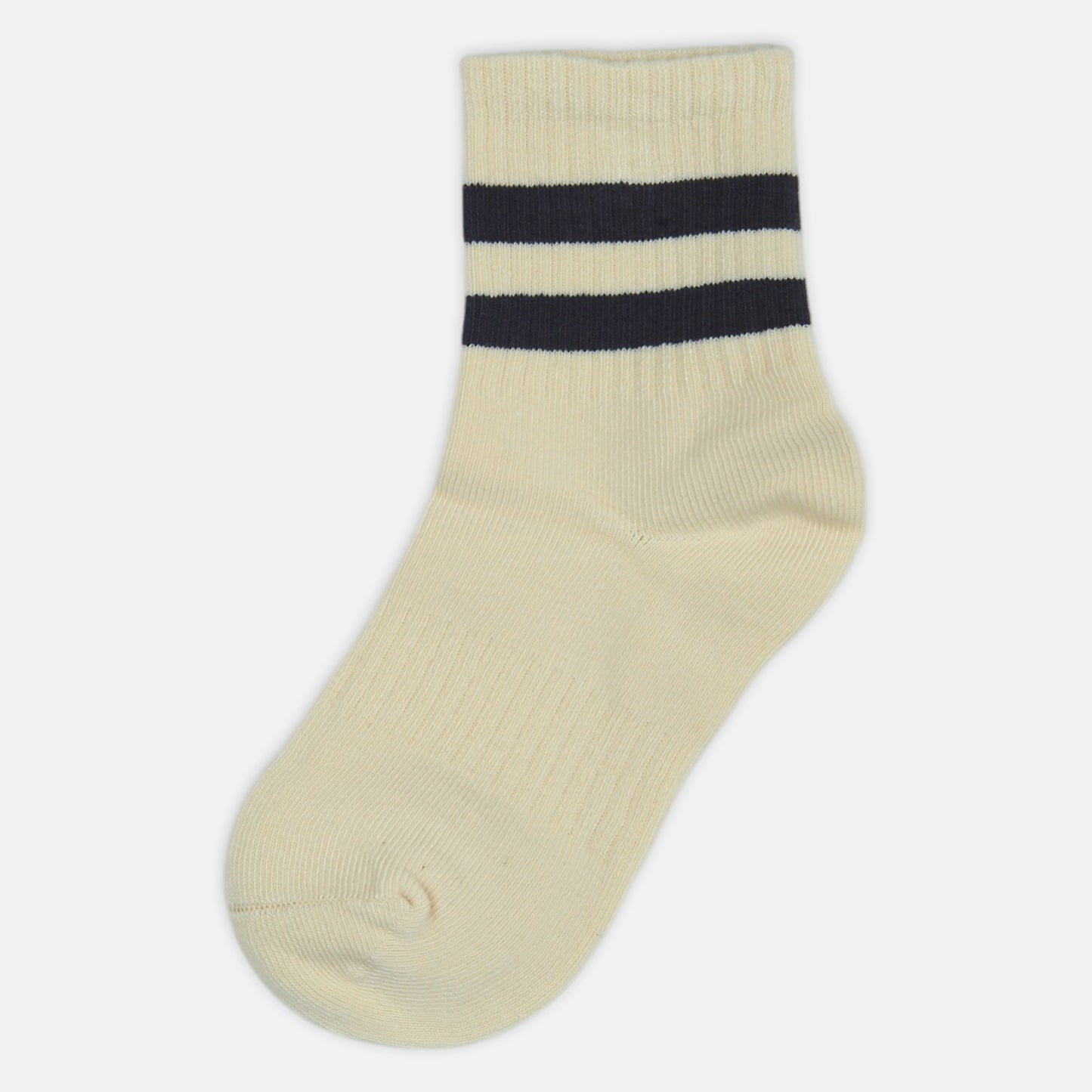 BOY SOCKS BEIGE VARSITY STRIPE