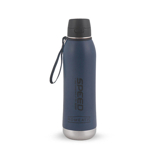 STEEL WATER BOTTLE 800 ML NAVY SPEED