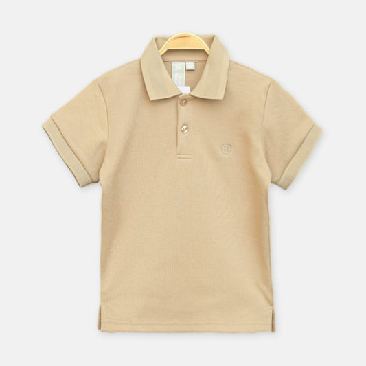 Mustard Cotton Piqué Polo