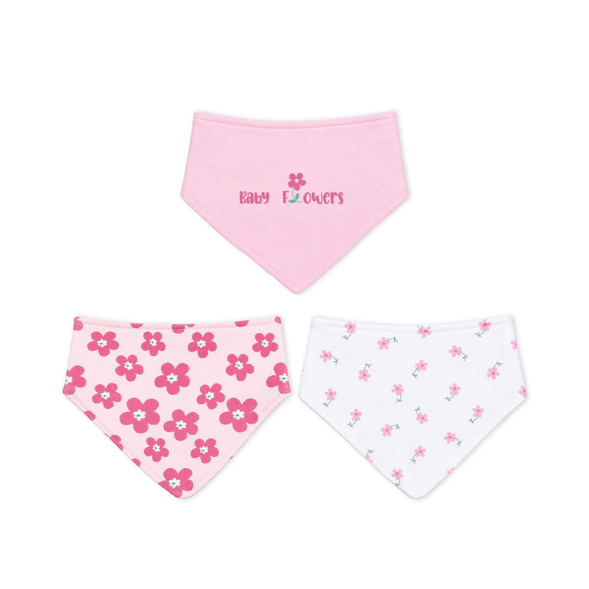 BABY FLOWER BIBS PK-3