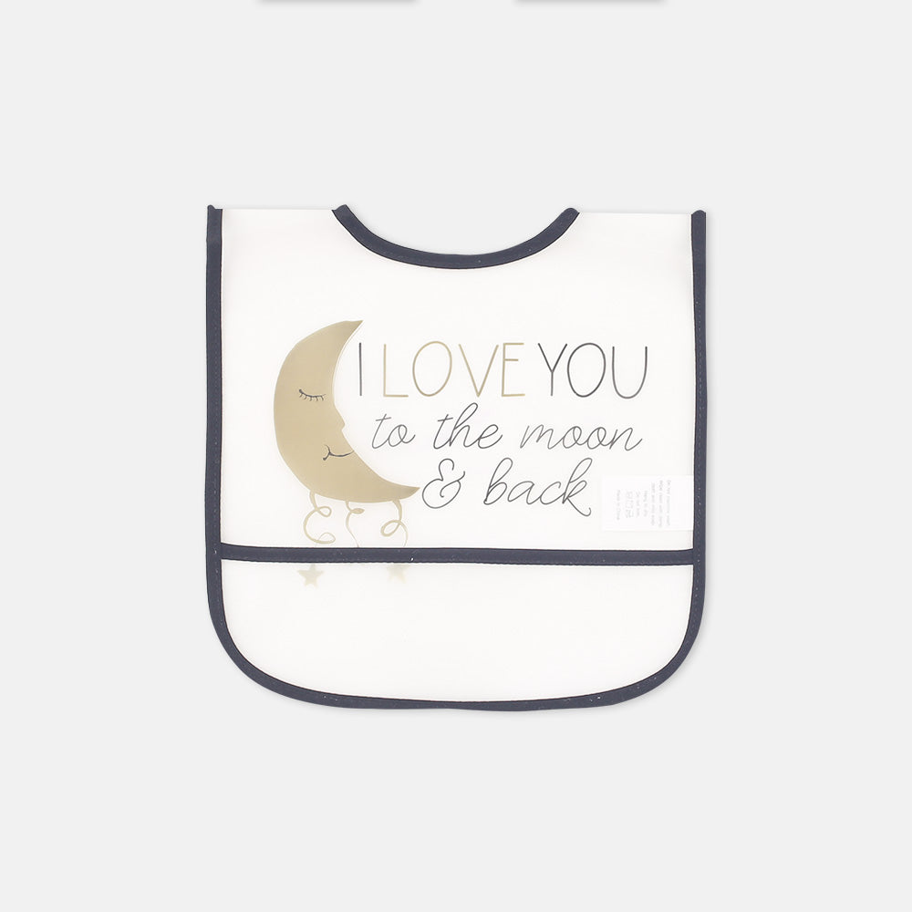 EASY CLEAN BIB MOON AND BACK (WASHABLE)