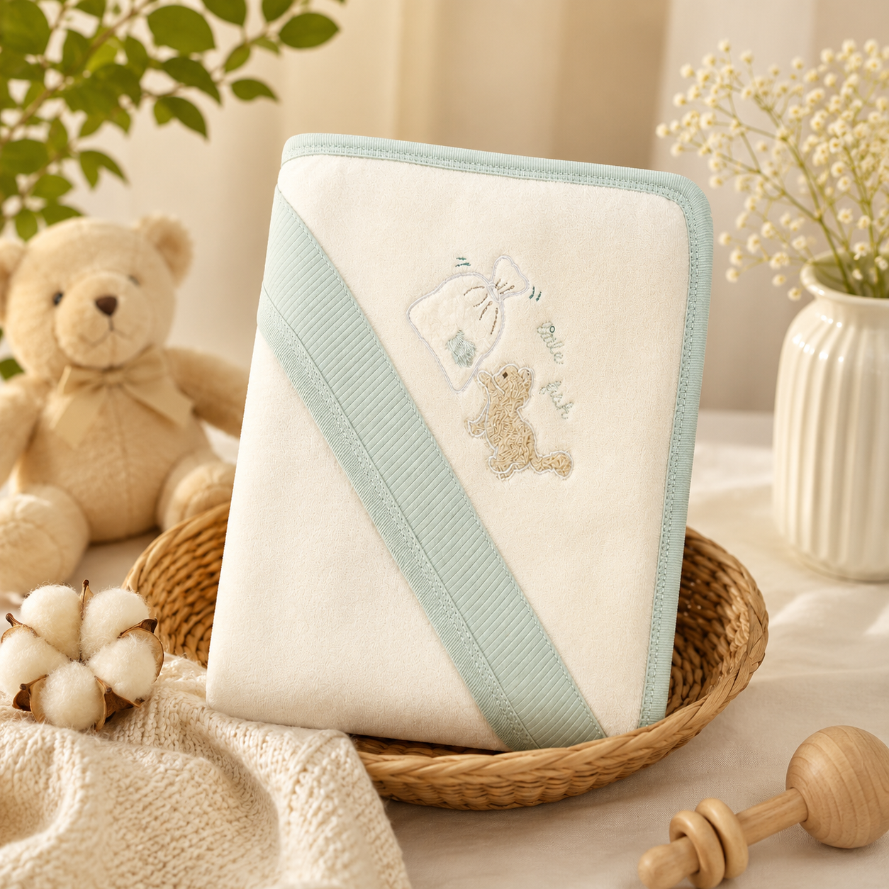 LITTLE FISH HOODED BATH TOWEL