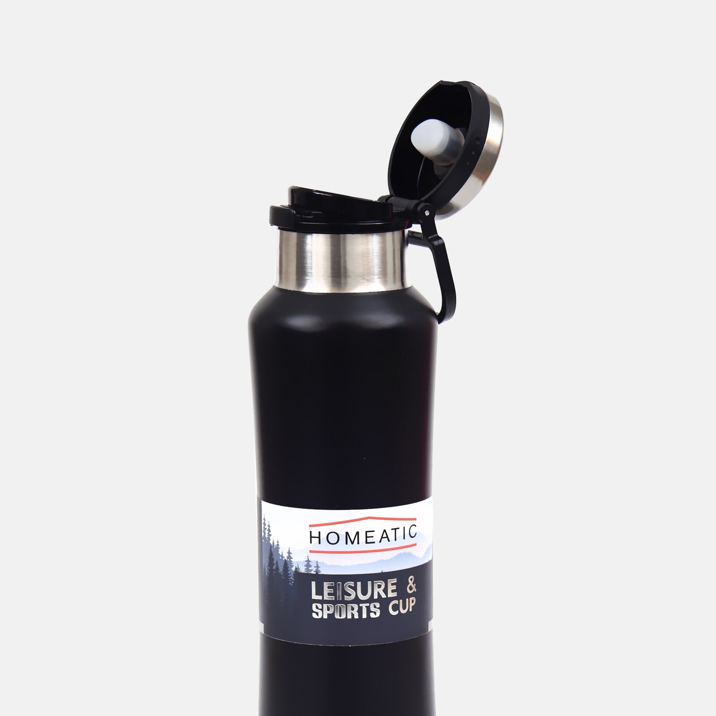 STEEL WATER BOTTLE 550 ML BLACK