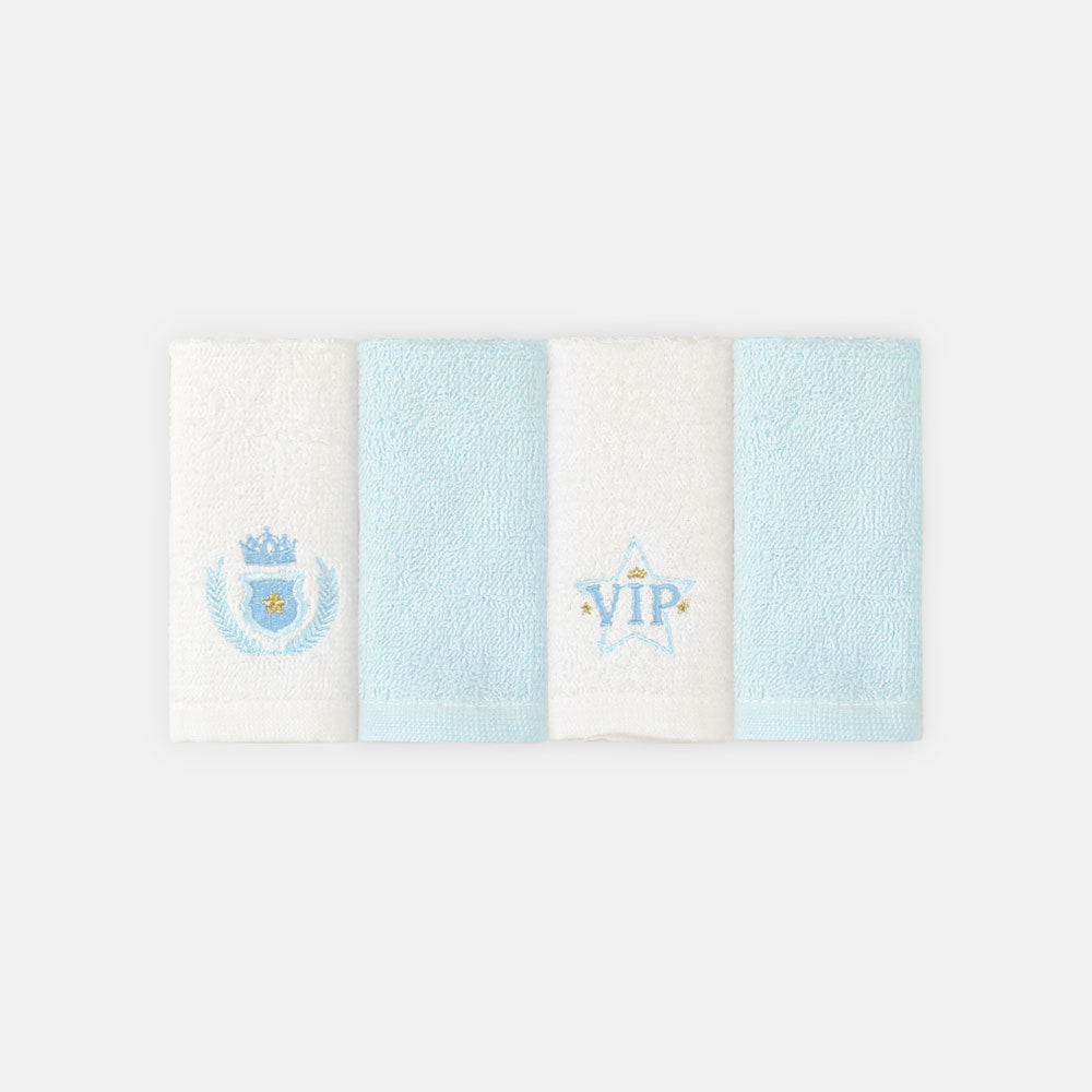 FACE TOWEL PK-4 WHITE VIP THEME
