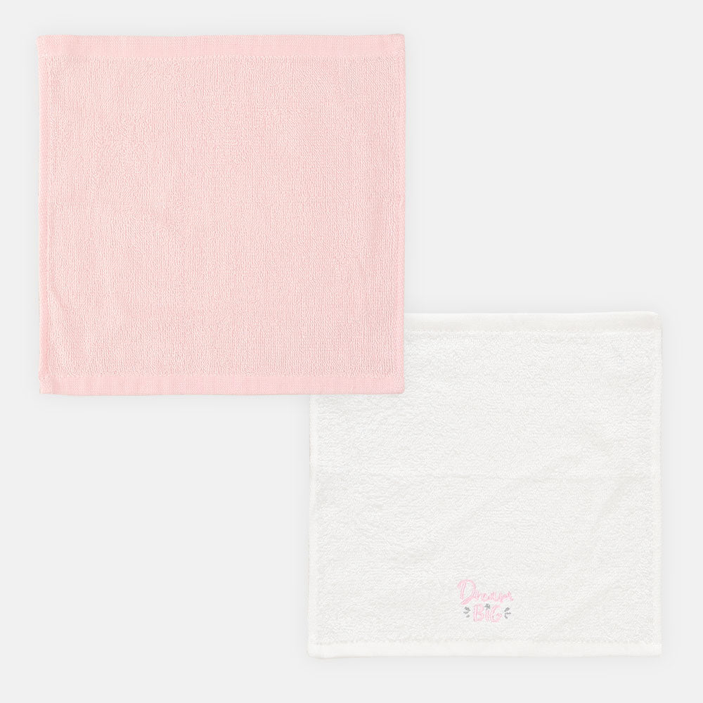FACE TOWEL PK-4 WHITE SLEEPY BUNNY THEME