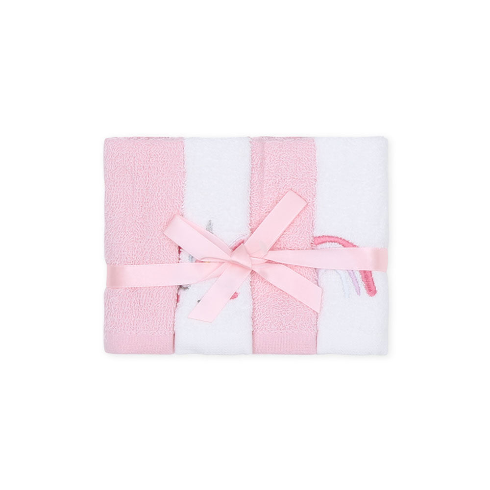 FACE TOWEL PK-4 PINK UNICORN