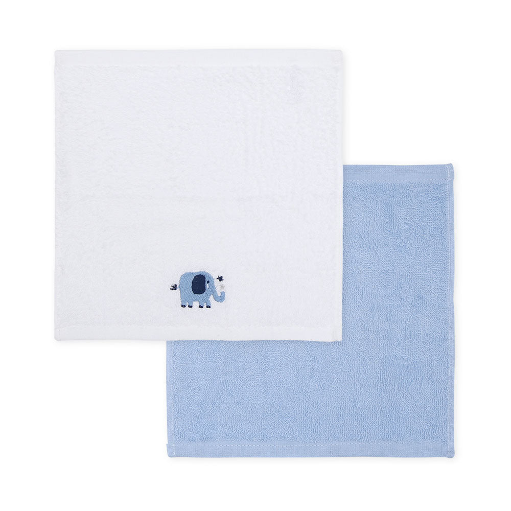 FACE TOWEL PK-4 BLUE JUMBO