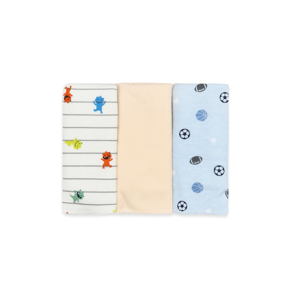 FACE TOWEL PK-3 MULTI-COLOR SPORTSMAN